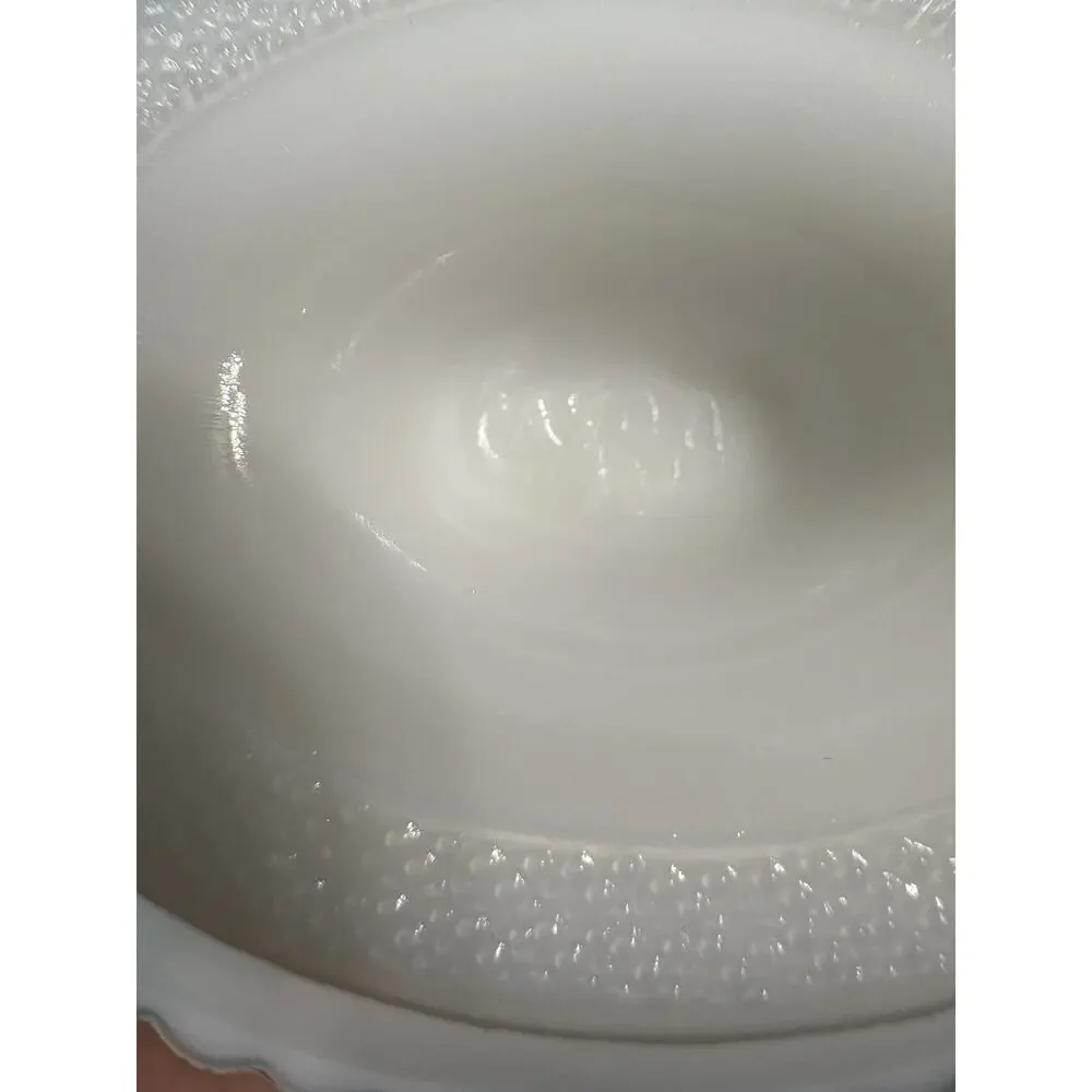 Vintage Avon White Milk Glass Owl Trinket Dish Candy Dish Vanity Tray